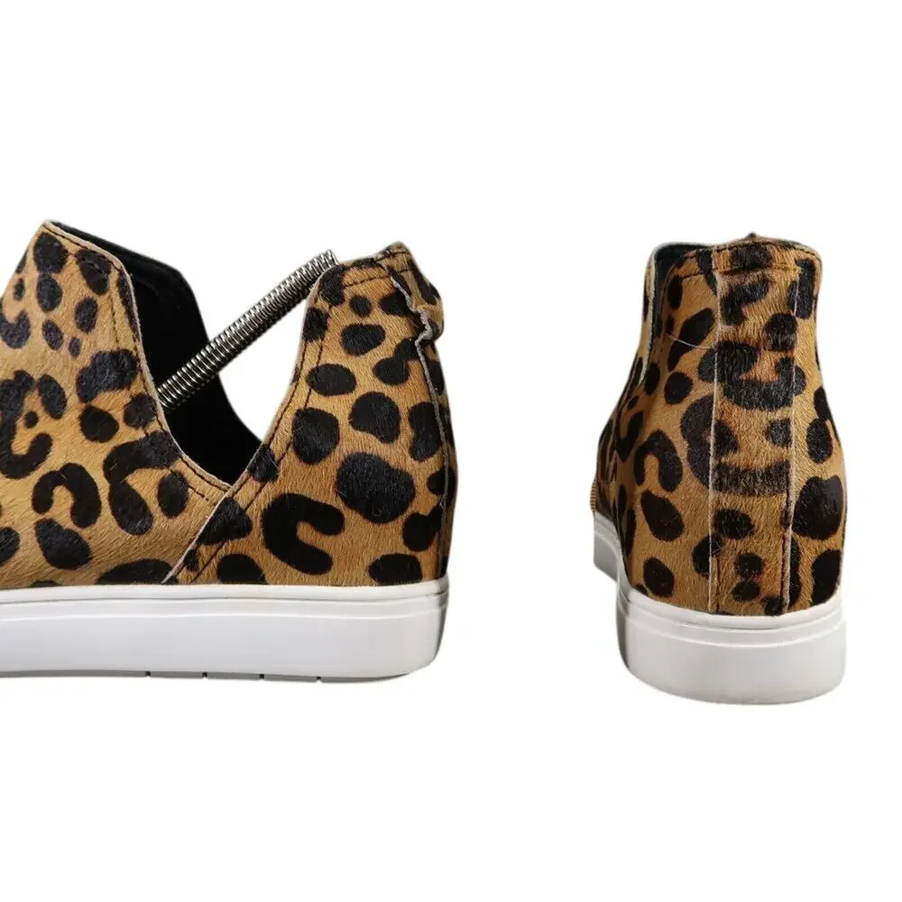 Steve Madden Shoes Womens 8.5 Sneaker Fashion Platform Slip On Caprice Leopard